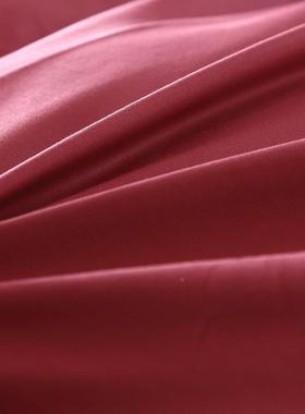 RIT四款简约色酒CAQ红色单品床单季纯素棉斜纹活性印0染纯色单色