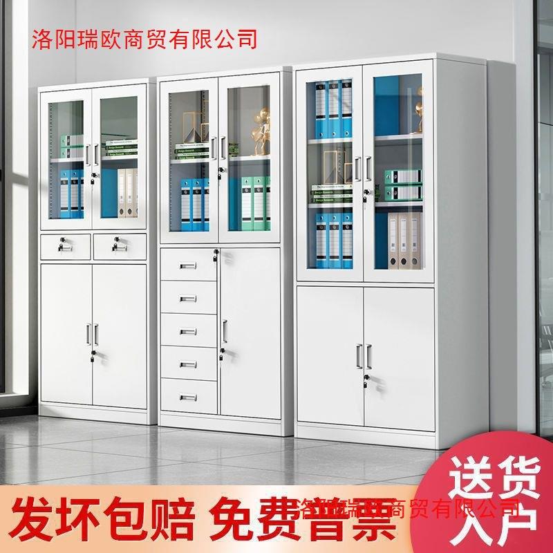 铁皮柜文件办公资料档案柜制凭证柜家01用衣更储钢物柜带锁柜子卷