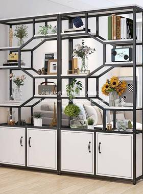 承重能强铁艺屏风室办公隔断客厅储物柜柜JSE展示柜进门玄关力柜