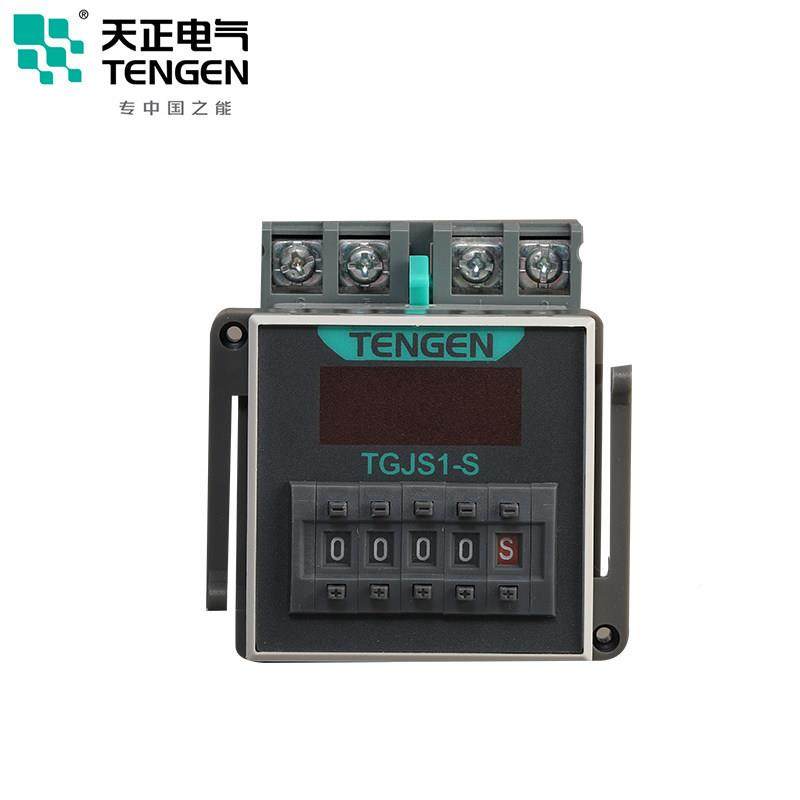 天电气时间继电器TGJS1-正S数显DH848SJSS4A22024VYRF带暂停复位