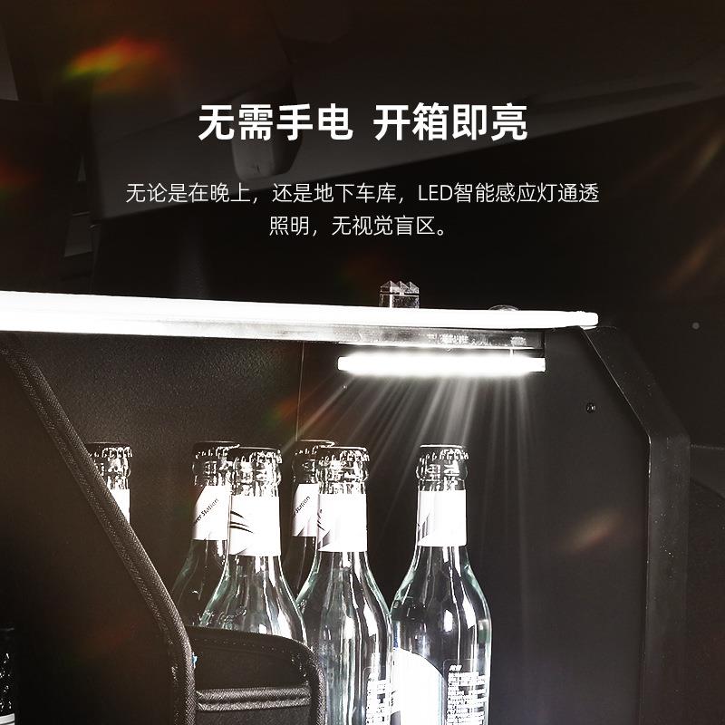 高档纳纳帕汽车后备箱收皮置物储物车载纳箱车用YEGle收d灯整理箱