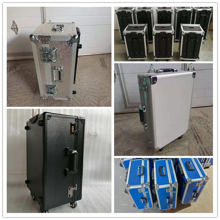 24寸黑色铝合金摄器VTD材影箱拉杆器设备收纳箱仪耐用便携工具箱