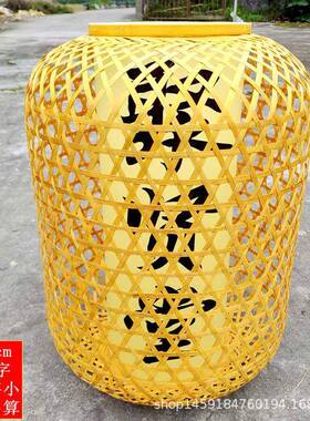 pf竹编灯CRI吊灯灯仿古新中式灯饰餐厅茶笼室吊餐酒店个性厅竹艺