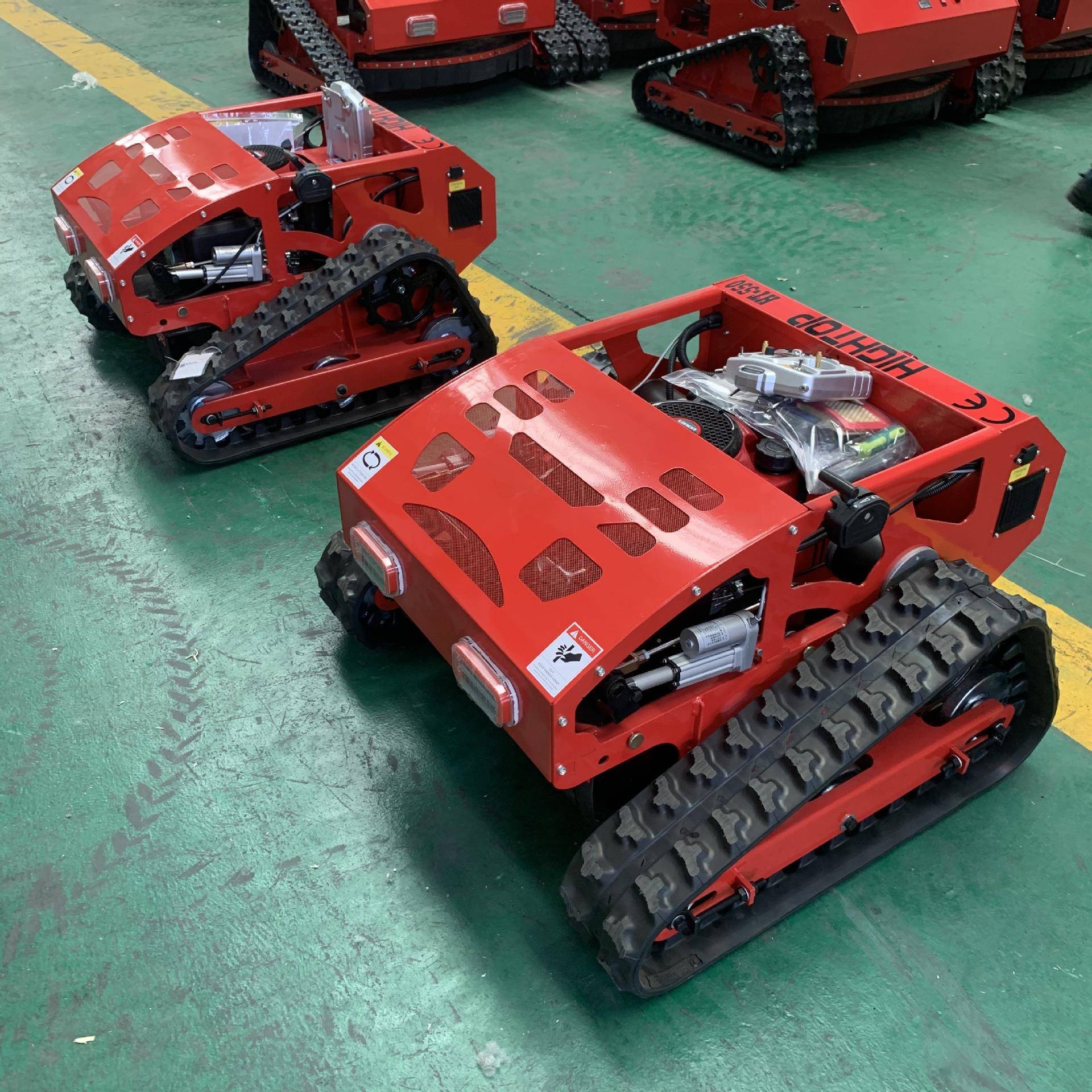 口东出南亚履带式5机遥控割草1马力开荒除草机丘陵SZL山地遥控割