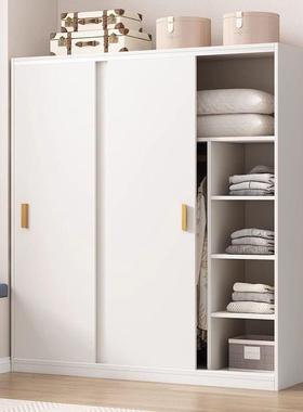 儿MTJ童衣家用卧室推拉门储物柜出柜租房用实木衣现代简质约收纳