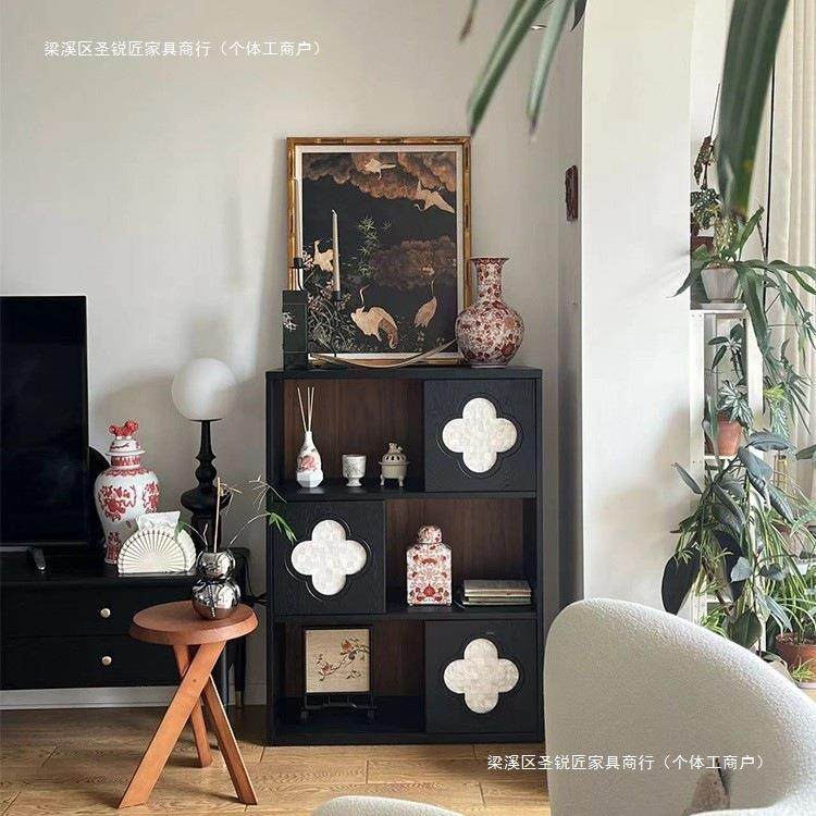 木复古实贝壳书柜杂柜家具ZYL志窄电视四边柜立柜法式中古叶草展,鲜花速递/花卉仿真/绿植园艺,其它园艺用品,淘宝优惠券,粉丝福利购,淘宝优惠卷