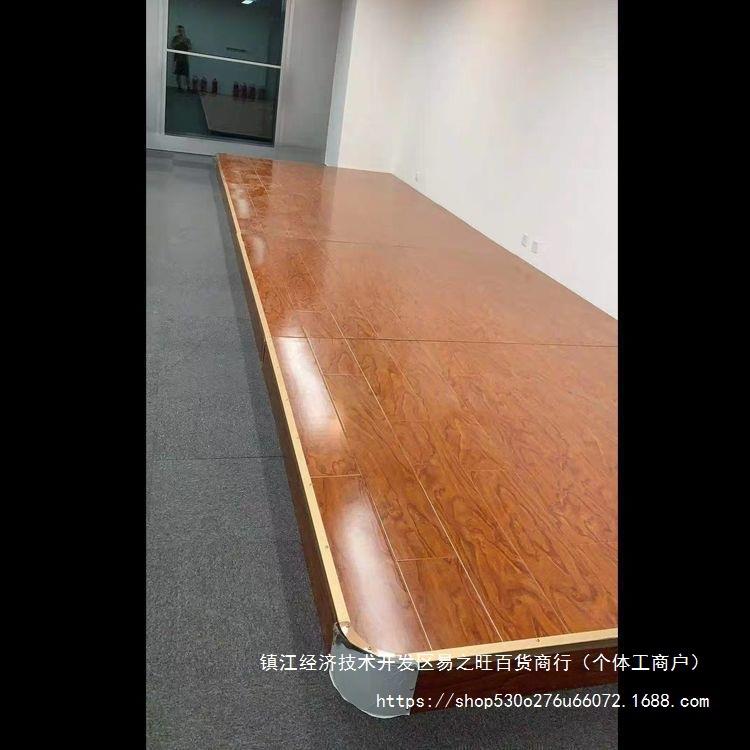 三层现代台室地台木架地板教XDP讲台会议室站台钢木可移动长方舞