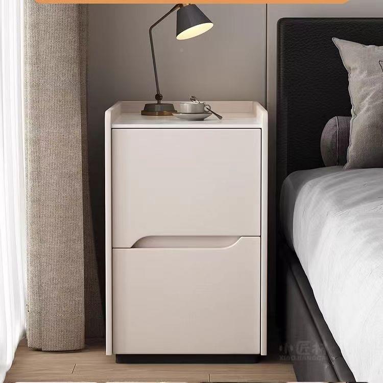 现代迷极窄床头VSK柜你小型实木床边窄简约现卧室夹缝超收纳置代