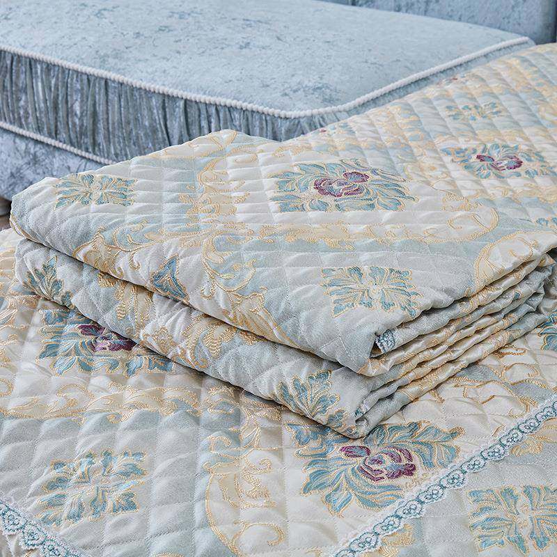 欧式沙发套四贵全包防滑季通用简欧U型妃布坐垫保EKT护套定罩做