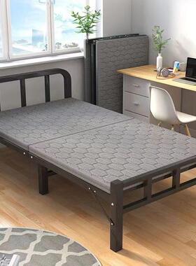 折床叠单家室用简易床办公睡RWQ觉宿舍午休小床出租屋留人宿铁床