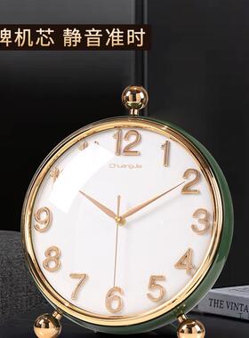 颜座钟客厅2025新钟款大气高值表放式复古创意摆WMB摆台式时钟