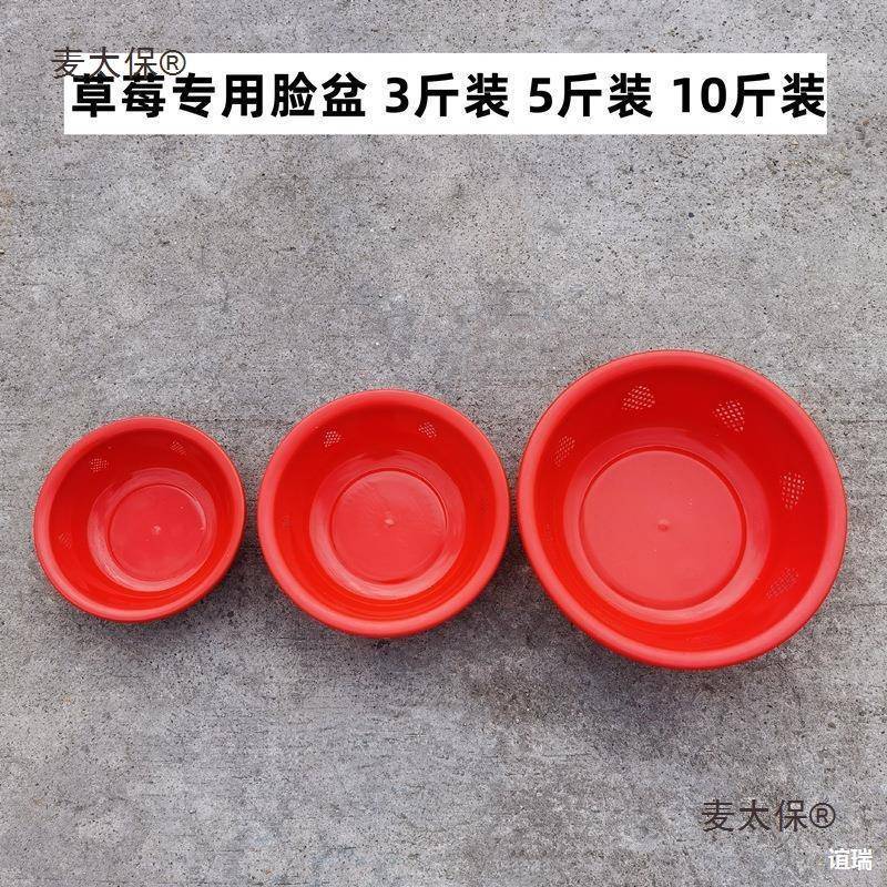 脸盆10斤装5塑料脸盆3水果小号色装红斤装LSN2草莓斤斤装太盆草麦