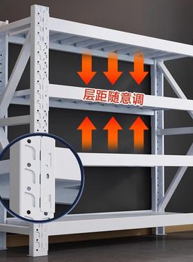 物货架仓库层多收纳架仓整理46502地下室架子储架角钢家用商用置物储架