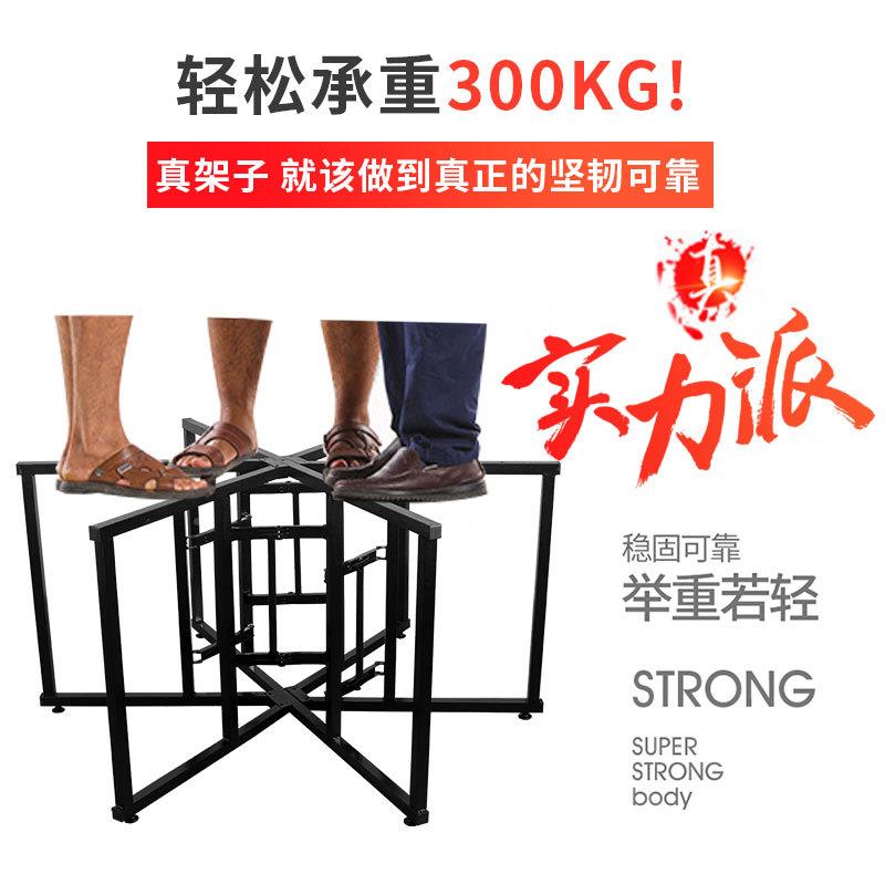 米桌脚支折叠桌架圆桌腿BIS家用架子酒店餐台脚架大排档桌架子酒