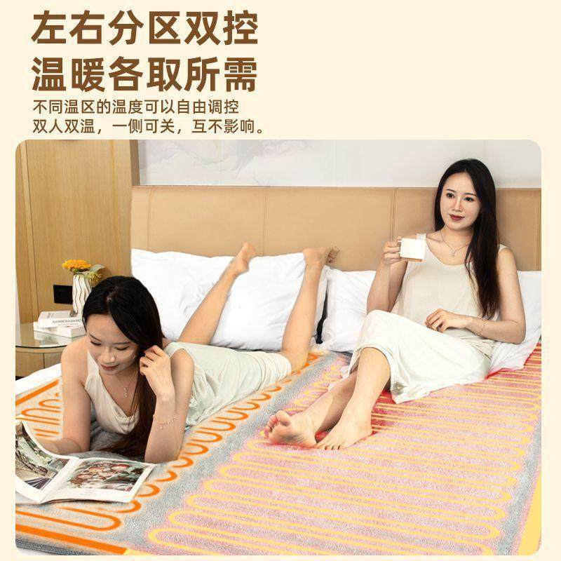 热毯单.人双人双控安全无辐射家用2米1电TT150*808米三人双人加厚