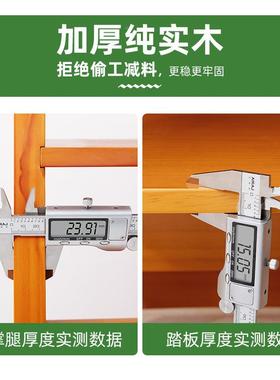 实木折叠凳梯子家庭272SMTY家梯折两叠梯室内用梯可当椅凳子多功