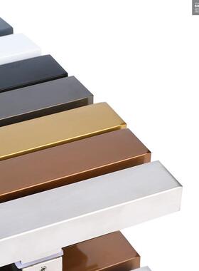 玻璃门手把黑色不锈钢拉玻璃门手推拉地簧门REU偏位马蹄脚管方大