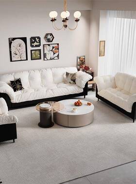 古布复艺沙新发客厅款37381双人直房排小户型卧室出租懒人现代简