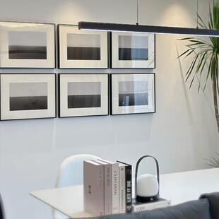 雾海杉本博司简术装饰画现代摄影景黑白艺立体卡纸QB202307装裱约