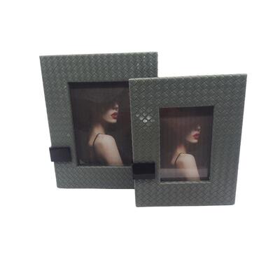 厂家应0124简编约织相摆台挂墙框五供金编织相框艺术照相框桌面摆