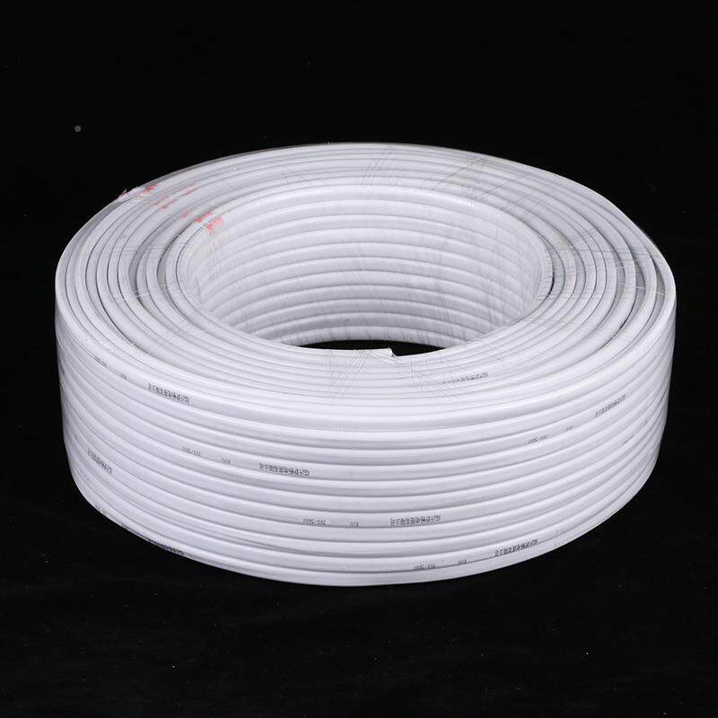 标准足软米两芯RVV2*.445平方软芯芯白2色护套线软线RVV双护套