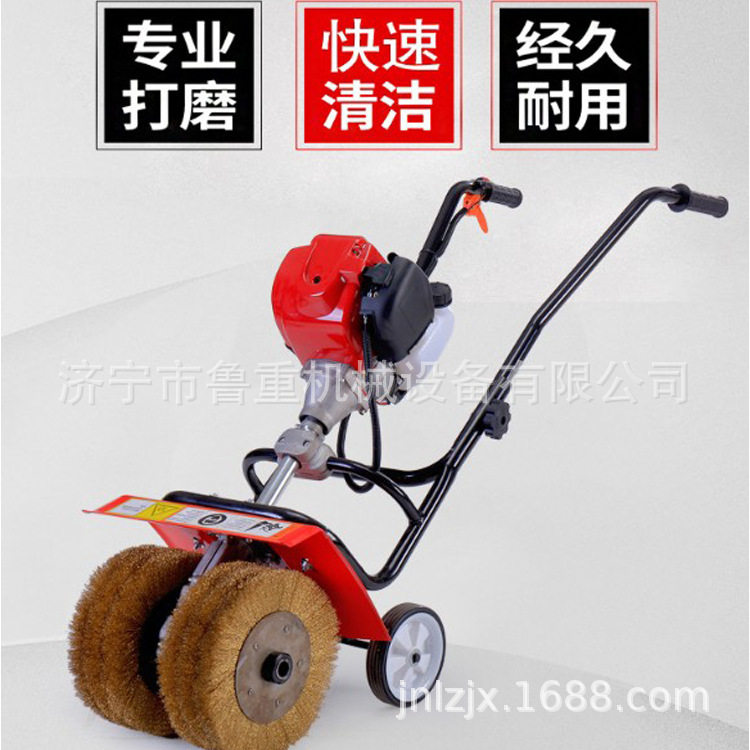 厂家生产钢板除锈机 汽油机带动便携式除锈机 房顶彩钢瓦翻新机