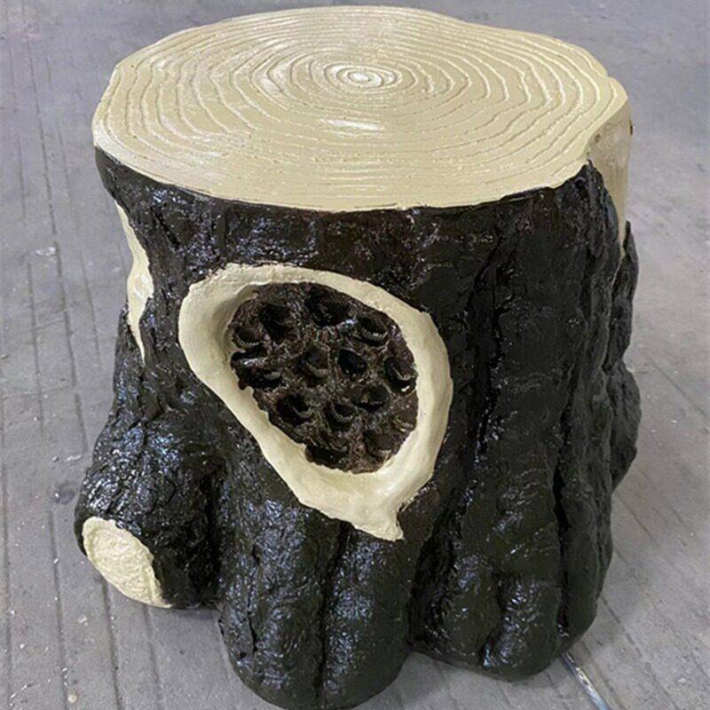 树草坪灯木桩草坪灯园林亮化装院饰发光木木桶VYQ墩木凳庭梅桦脂