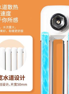 暖气家用水循环集中暖散热片北钢ZJO制方立式取暖供器加厚厂片家