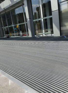 铝金地垫进ZIL门除尘脚垫合入户门口铝条酒地毯室外店场嵌入式商