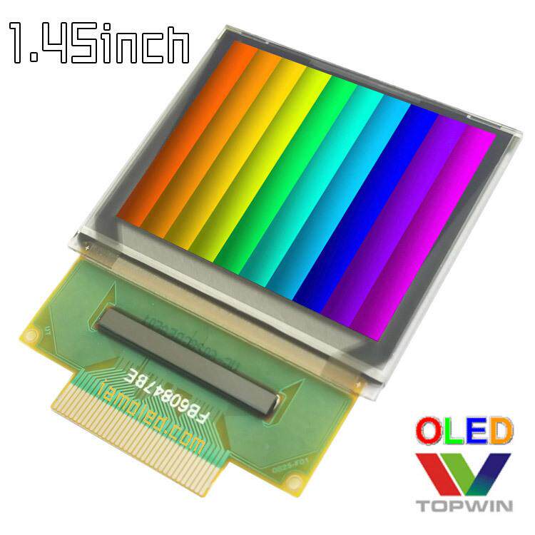 拓微.45英屏寸1oled6液晶显示全彩色160xOPQ128点阵拓微028GDEAF0