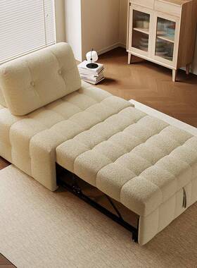 风油加厚泡芙沙发27933多功床奶能可伸缩小户型单人位懒人坐卧两