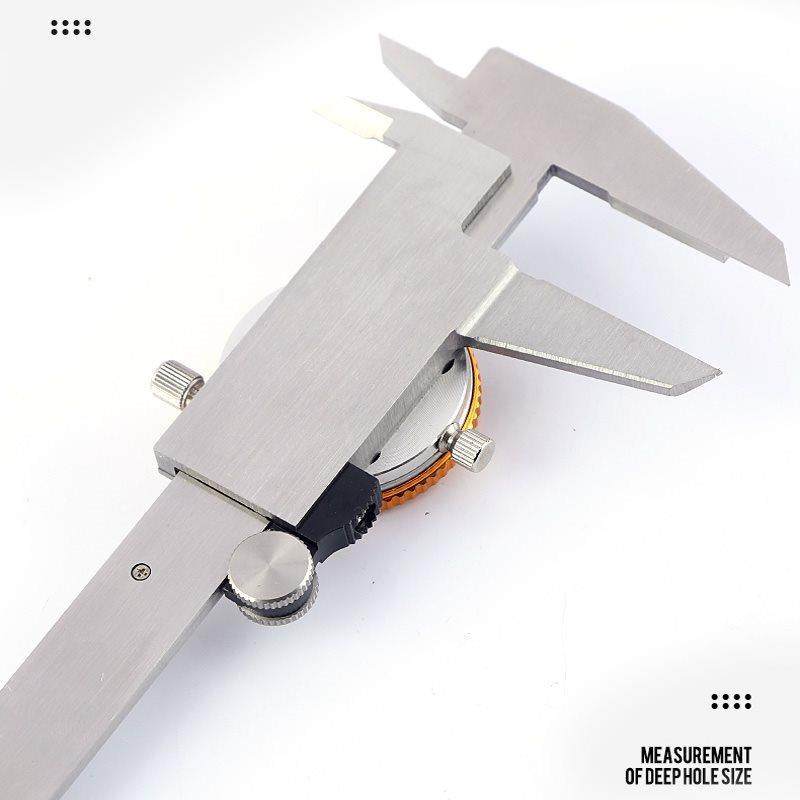 带表卡代尺00-15-200-300m高精度表卡尺油标游558m标卡尺不锈钢