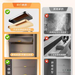 杂落阳台钢制储物柜靠墙一体物806柜防水防晒大柜容量侧边子地收