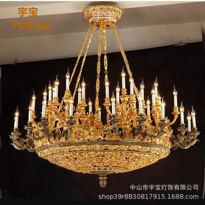 法式欧式全铜大吊灯脱蜡铜?