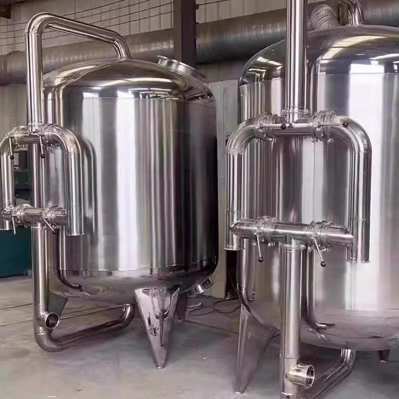 全自动农多多介质石质石英砂过滤器介不锈钢猛砂工业用村活水性炭