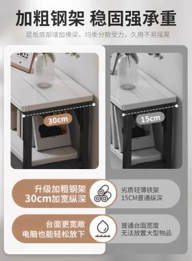 ?床边发窄子桌窄夹缝长桌条靠墙床57130尾桌沙后置物架靠背柜缝隙