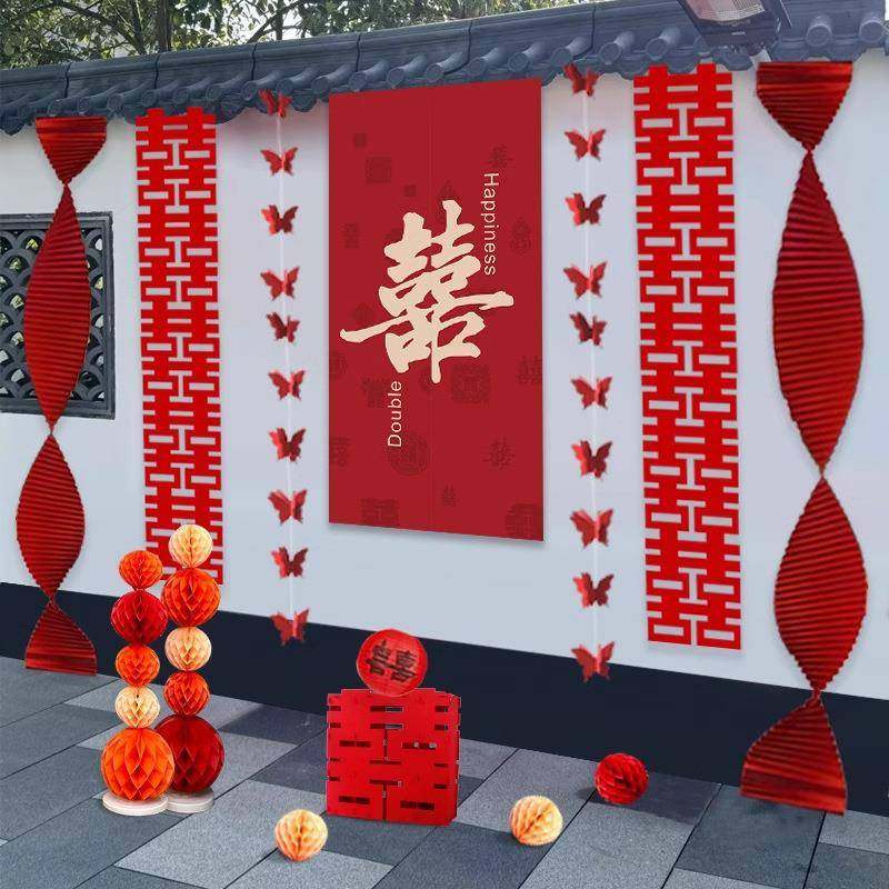 other婚房布装置农村口大门子院新房结婚装饰吊顶婚礼挂饰围墙套,节庆用品/礼品,陪嫁用品套装,淘宝优惠券,粉丝福利购,淘宝优惠卷