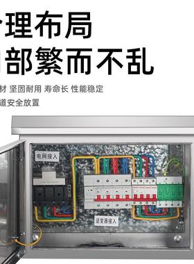 不-锈钢户室外防雨1530k控w动力箱监光伏并网箱配电箱充电箱电外