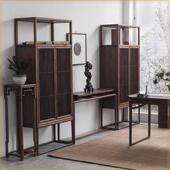 新中式 榆木老仿古书桌法古风书桌中国风SAL古典书桌学生老法板书