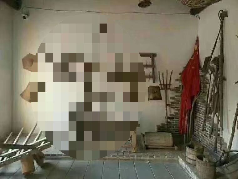 复古民俗老物件织布机纺车