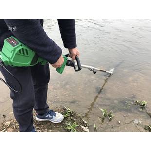 充电式 小型水背CVD下塘割草虾机船用塘蟹伊乐藻除草机 无刷电动式