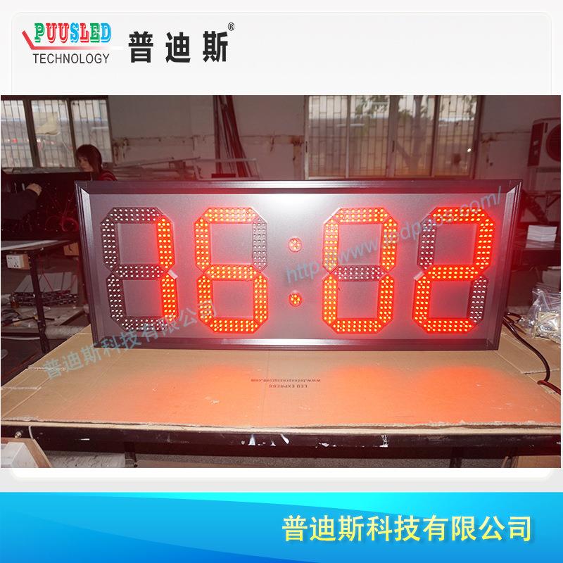 OD-12R-82寸红色时钟电子屏|式|前开门温1度数字屏LED电子计时器