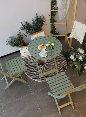 习包邮折叠餐制桌台实木免安装桌椅组合便携阳木666888圆桌学书桌