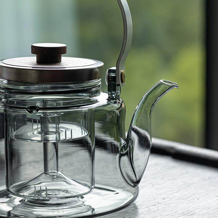 围炉体煮553222茶壶透黑一玻璃蒸煮内沸水壶加热烧水壶普洱胆泡茶,餐饮具,茶壶,淘宝优惠券,粉丝福利购,淘宝优惠卷