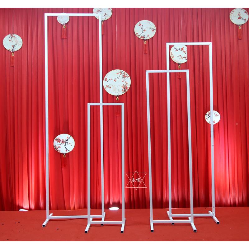 婚庆新铁方艺屏风BBY长方庆框婚礼款舞台装饰背景架几何框装饰婚