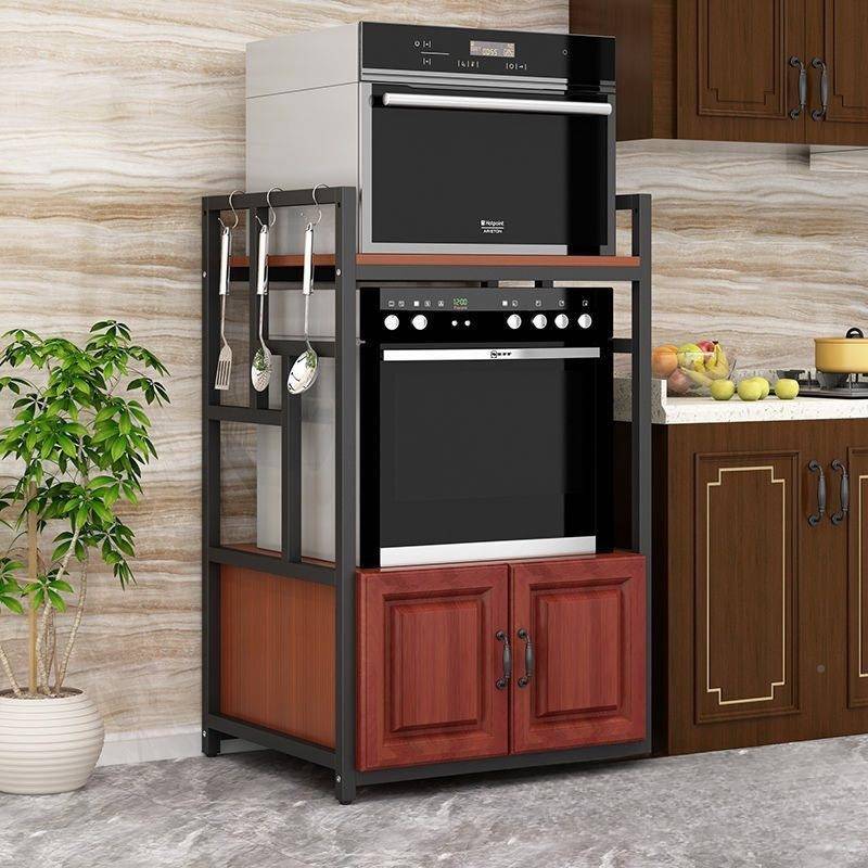 厨机房嵌式洗碗架烤箱柜蒸微波炉体置物架一电器收纳柜入AL102123