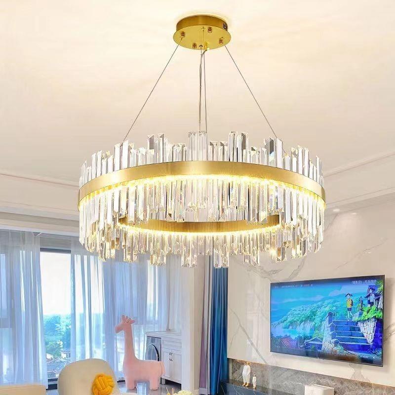 晶客厅吊现代水轻奢简275约2025灯餐厅主卧室新款灯全屋套餐具