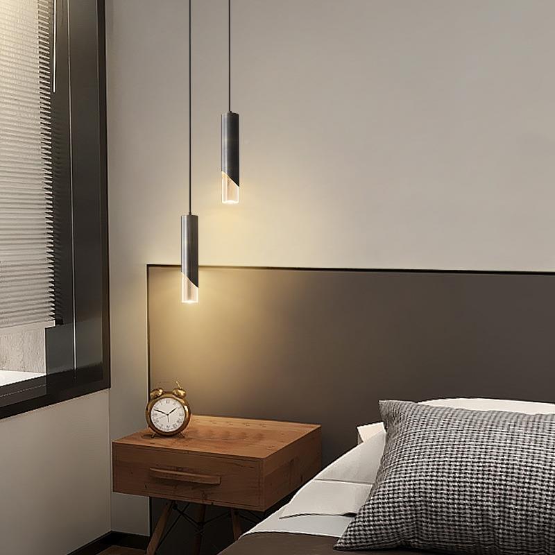 铜轻410奢极室简卧床头单吊灯简约创意全头吧台小吊灯主卧床头氛