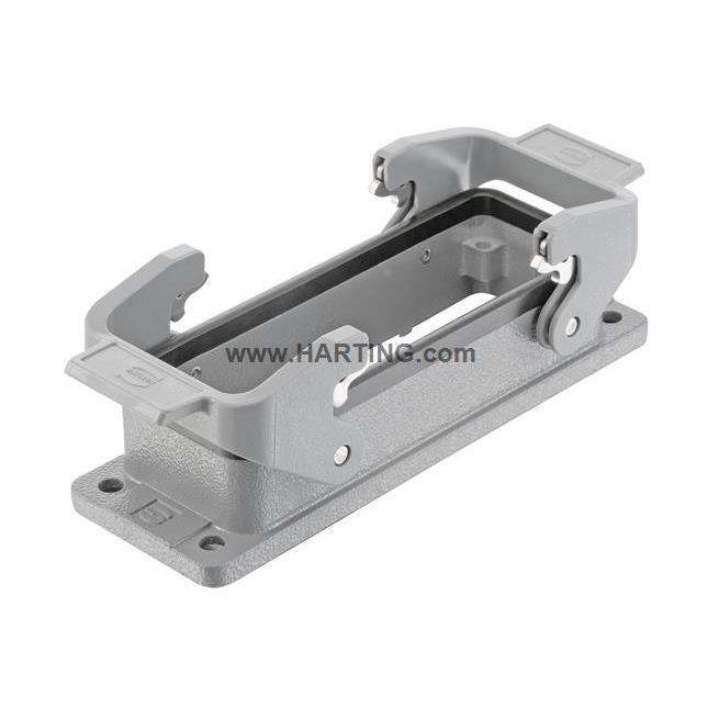HARTI7NG3浩工业连接器亭0900241301IP6双扣开孔安294装底座