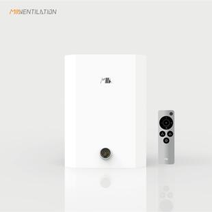米亚壁挂新风机热交换/单向送风明装家用新风系统空气净化除霾